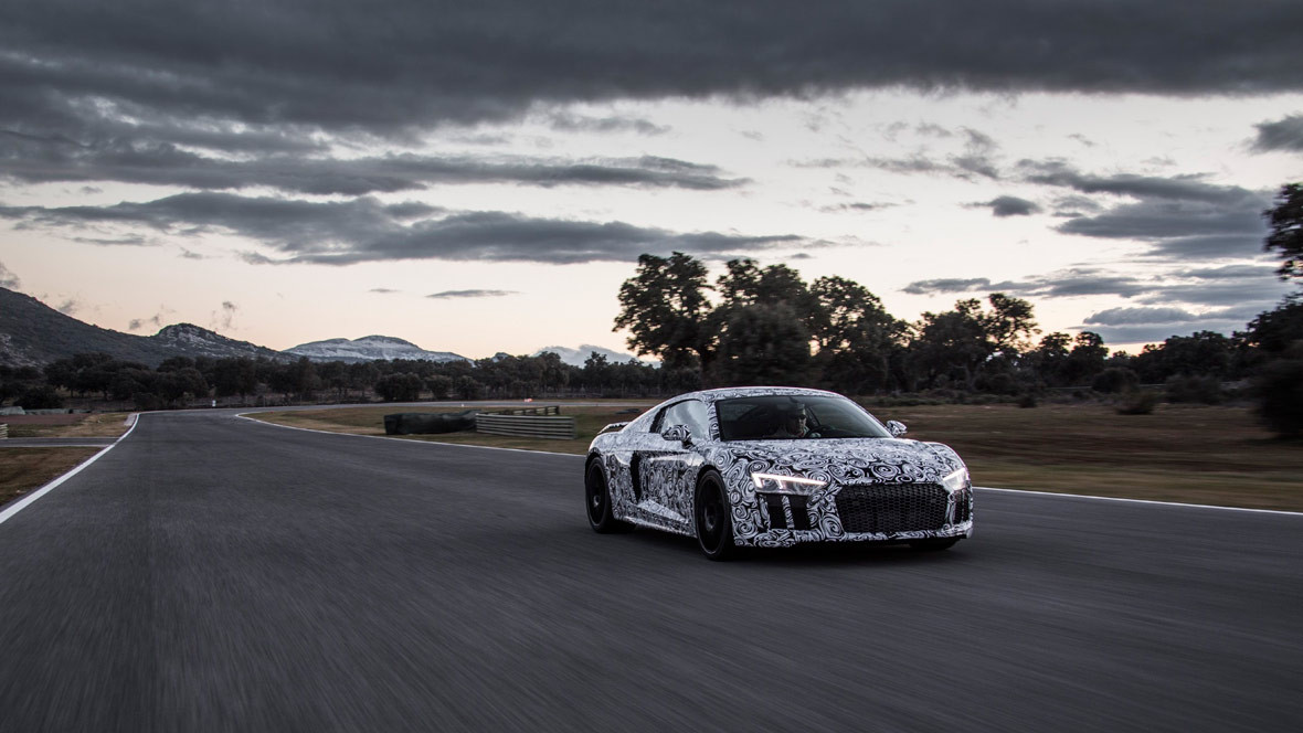 Neuer Audi R8, erste Testfahrt