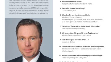 Fünfzehn Fragen: "Dienstleistung und Optimierung sind meine Leidenschaft." - Matthias Rotzek Geschäftsführer der HLA Fleet Services