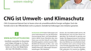 CNG ist Umwelt- und Klimaschutz