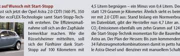 Opel Astra 2.0 CDTI: auf Wunsch mit Start-Stopp
