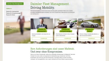 Dienstleister: Neue Website für Daimler Fleet Management