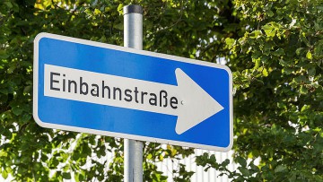 Rückwärtsfahren in einer Einbahnstraße: Geht gar nicht