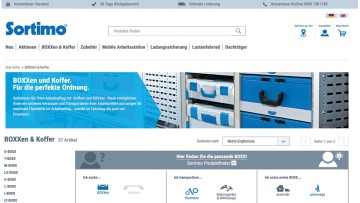 Online-Shop: Sortimo startet Produktfinder