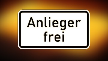 "Anlieger frei"-Straße: Ein Anliegen reicht nicht