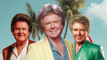 KI generiertes Bild von drei imaginären Schlagersängern die schlimm aussehen