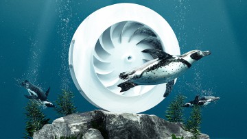 Mahle hat ein flüsterleises Radialgebläse entwickelt. Das Vorbild: die Flossen eines Pinguins.