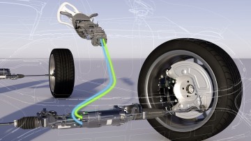 Mercedes-Benz EQS mit Steer-by-wire-Lenkung
