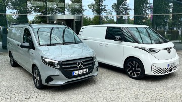 Mercedes eVito und VW ID.Buzz Cargo