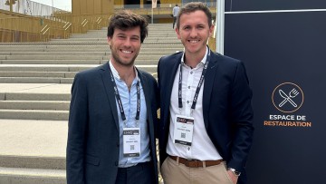 Onlogist, Pablo Kühnemann, Onlogist Director France mit Jan Bischoff, Onlogist CSO