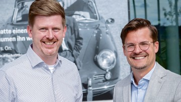 Jan Drejslar (li.) und Mark Klümper, Porsche