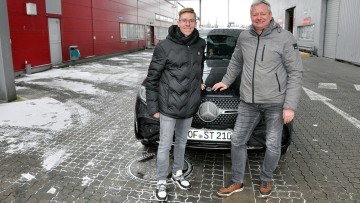 Markus Hermes (recht) mit Marcel Walter, Stark Baustoffe