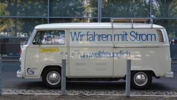 VW Transporter, Oldtimer, Elektroauto