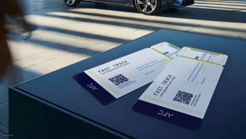 Auto Fleet Control Fast als Upgrade für die Flotte, dargestellt über Flugtickets