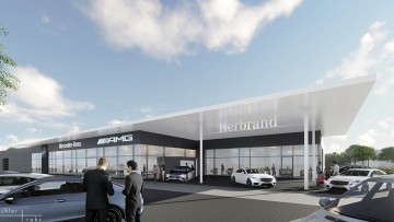 Spatenstich bei Mercedes-Herbrand in Rhede