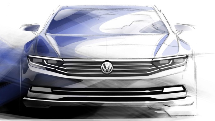 VW Passat (2015) VW Passat Skizze