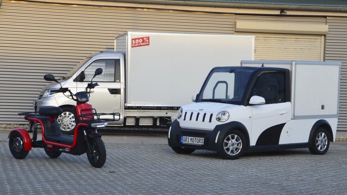 Die Sachsen bieten Roller, Pkw und Transporter an. Alles Leichtfahrzeuge mit eigenen Vor- und Nachteilen. Alles elektrisch.