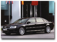 Audi: A8 4.2 quattro für die Langstrecke am Start Audi A8 Langversion