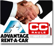 CC Raule kooperiert mit Advantage Rent-a-Car CC Raule-Kooperation