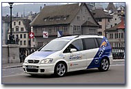 Opel Hydrogen 3 rollt rund durch Europa Opel Fuel Cell Marathon