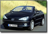 Peugeot strukturiert Modellreihe 206 CC neu Peugeot 206 CC Filou