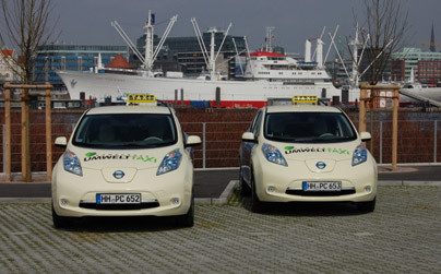Nissan Leaf - E-Taxi-Flotte in Hamburg