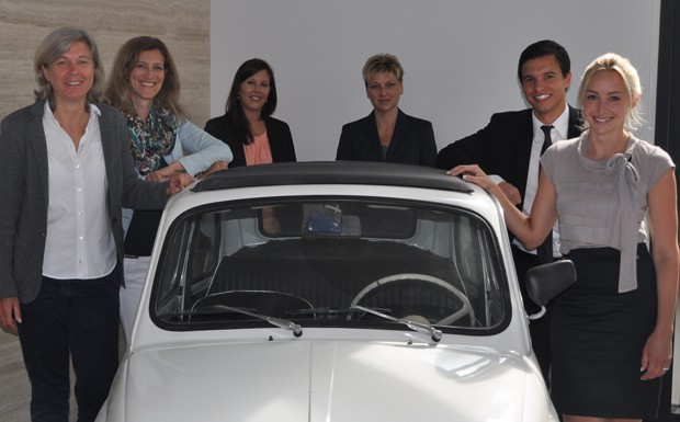 Susanne Loser (Leiterin Kundenbetreuung Mobility Concept/MC), Tanja Dukic (Abteilungsleiterin Facility Management and Administration FTI), Daniela Pichler (Kundenbetreuerin MC), Claudia Markowitsch (Team Manager Facility Management and Administration FTI)