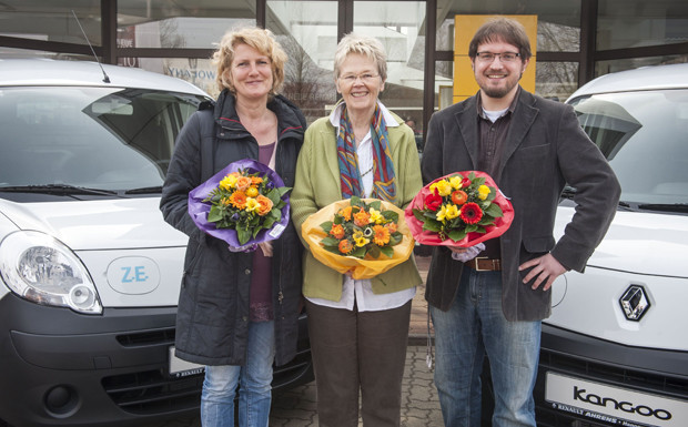 (v.l.n.r.) Dorothee Widdel (AfW), Helga Christensen (Bürgerinitiative Raschplatz, 1. Vorsitzende), Eberhard Irion (Stadtteil Gärten Hannover)