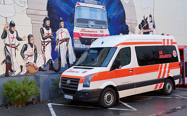 Startklar: Ein Einsatzwagen der Johanniter-Unfall-Hilfe in Hannover.