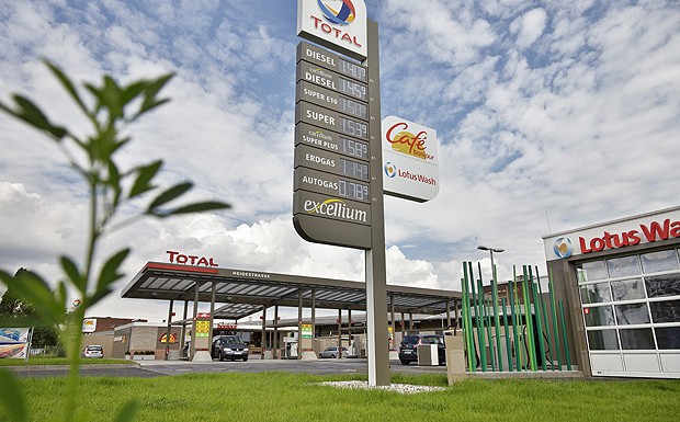 Das neue Design von Total nennt sich "T-Air" und ist zusammengesetzt aus den französischen Wörter für Erde (terre) und Luft (air).