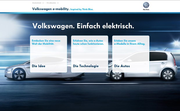 Informationsportal: VW macht E-Mobilität erfahrbar