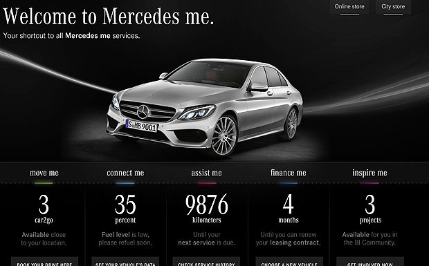 Plattform im Internet: Mit Mercedes Me ergänzt der Autobauer sein Mobilitäts-Angebot.