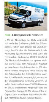 Iveco | E-Daily packt 200 Kilometer