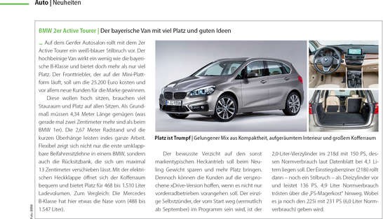 BMW 2er Active Tourer | Der bayerische Van mit ...