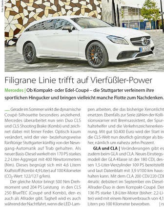 Filigrane Linie trifft auf Vierfüßler-Power