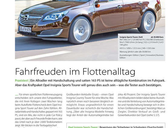 Fahrfreuden im Flottenalltag