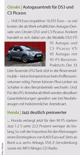 Citroën | Autogasantrieb für DS3 und C3 Picasso