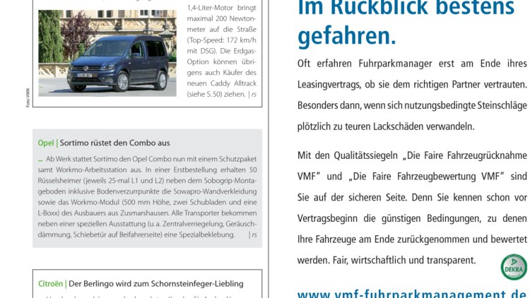 VW Nutzfahrzeuge: DSG-Spaß für den Erdgas-Caddy