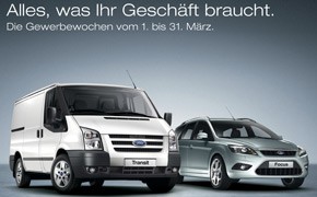 Ford: Gewerbewochen mit Angeboten Ford Gewerbewochen