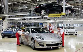 Porsche Panamera-Produktion in Leipzig
