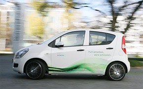 Siemens-Studie: E-Autos in der City gut geeignet Siemens-Test Suzuki Splash