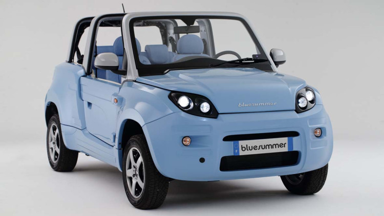 Bolloré Bluesummer: Plastik-Cabrio mit E-Antrieb