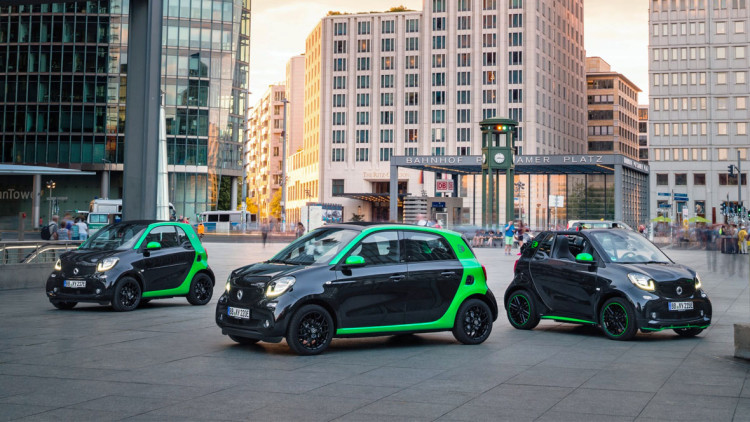 Smart: Weltpremiere für Elektro-Trio