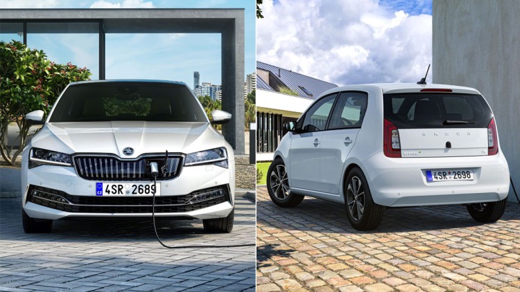 Skoda CitigoE und Superb iV: Elektrifizierte Weltpremieren