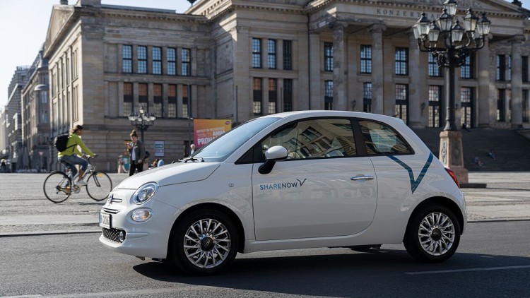 Mobilitätsdienst: Share Now flottet Fiat 500 ein
