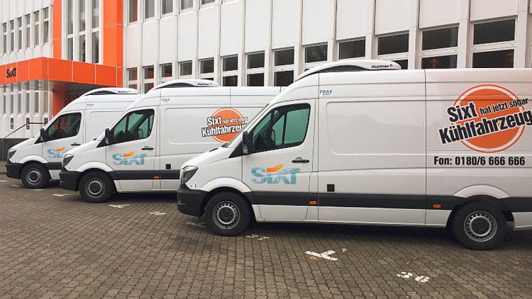 Autovermieter : Sixt erweitert Flotte um Kühltransporter