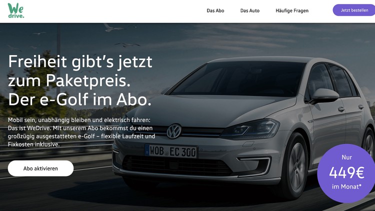 Berlin: VW-Carsharing pilotiert Auto-Abo