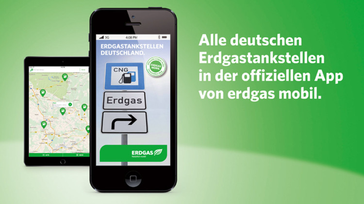 erdgas mobil: Tankstellen-App jetzt auch für Android