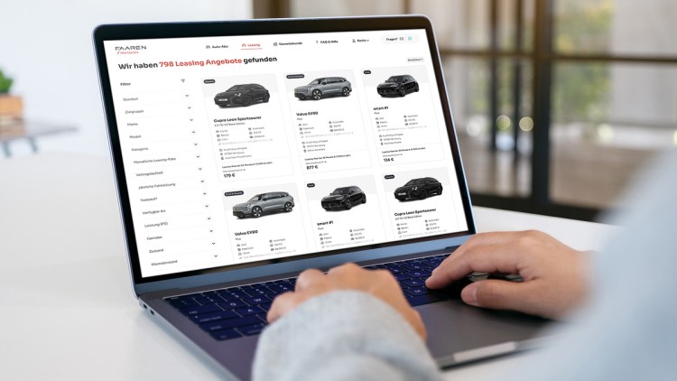 Faaren kombiniert Abo und Leasing auf seinem Marktplatz
