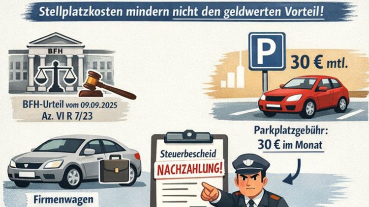 Recht, Firmenwagen, Stellplatz