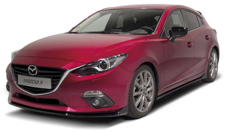 Breiteres Sportzubehörprogramm: Den Mazda3 gibt es nun auch in Sportoptik.